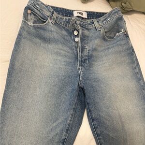 *SOLD OUT* PAIGE Billy Crop Light Washed Straight Leg Jeans